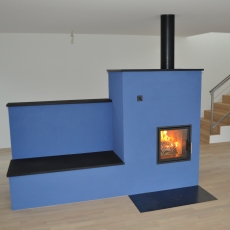 Speicherofen verputzt